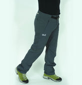 Mens Jack Wolfskin Vector 1501982 Ebony Slim Fit Warm Outdoors Hiking Trousers